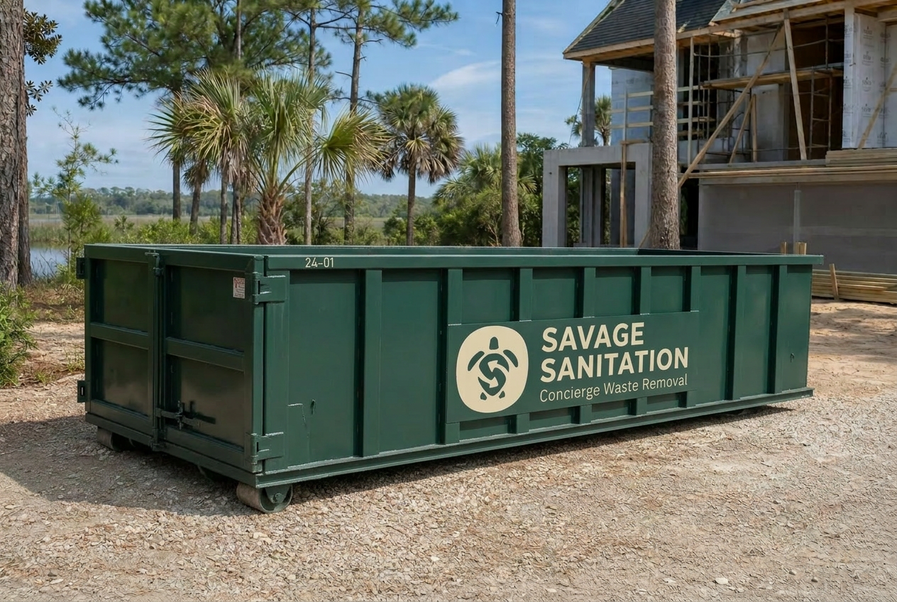 Roll-off dumpsters from Savage Sanitation